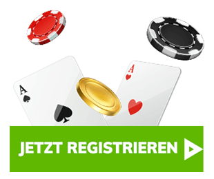 bahigo-casino-registrieren-7 Zwei Spielkarten mit Chips und Münze als visuelle Darstellung eines Casinospiels